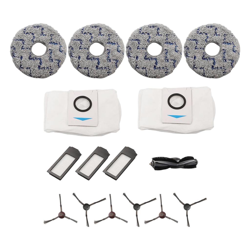 Essential Cleaning Kit Filters Brushes Mop Cloths & Dust Bags for Ecovacs For DEEBOT X1 and For OMNI Robot Vacuums