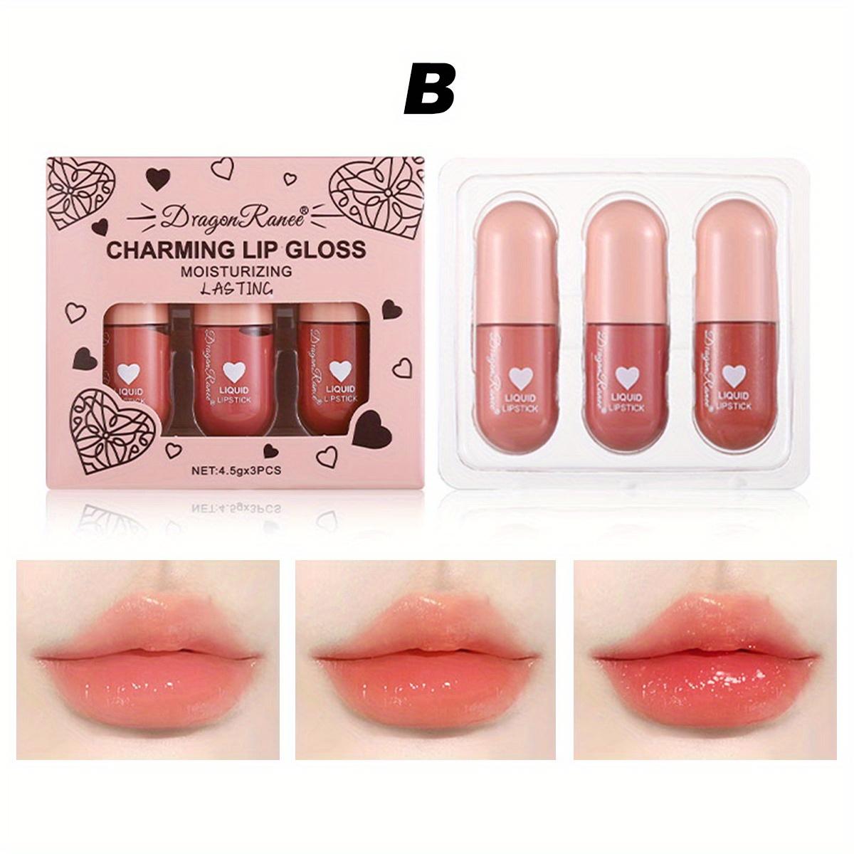 

Блеск для губ Love Capsule Lip Enhancer Lipstick Антипригарная глазурь для губ в чашке три набора