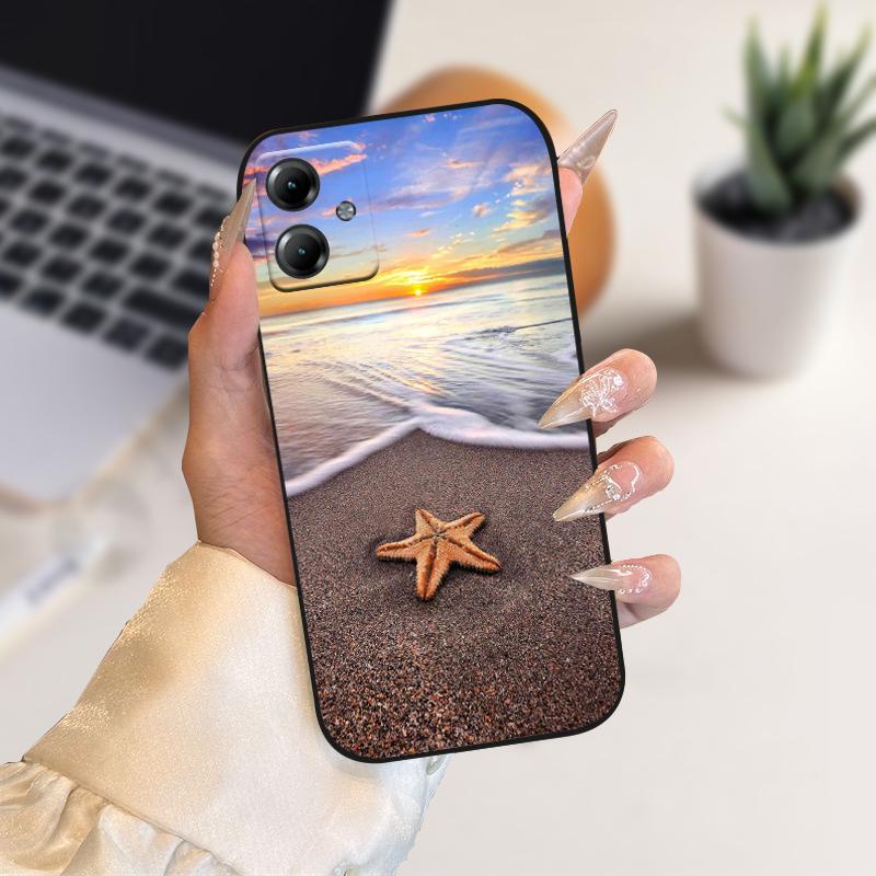 Soft Phone Cases For Moto G14 G13 G23 TPU Silicone Bumper Cover For Motorola Moto G10 G20 G30 4G Cartoon Protective Fundas Case