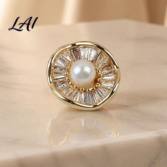 No Damage Scarf Button Faux Pearl Magnetic Pin Sew Safety Secure Pin for Shirts Sweater Reusable Clothing Decorative Brooch Anti Exposure Buttons