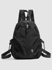 Schoolbag female junior high school student carrying girl Korean version casual large capacity simple solid color