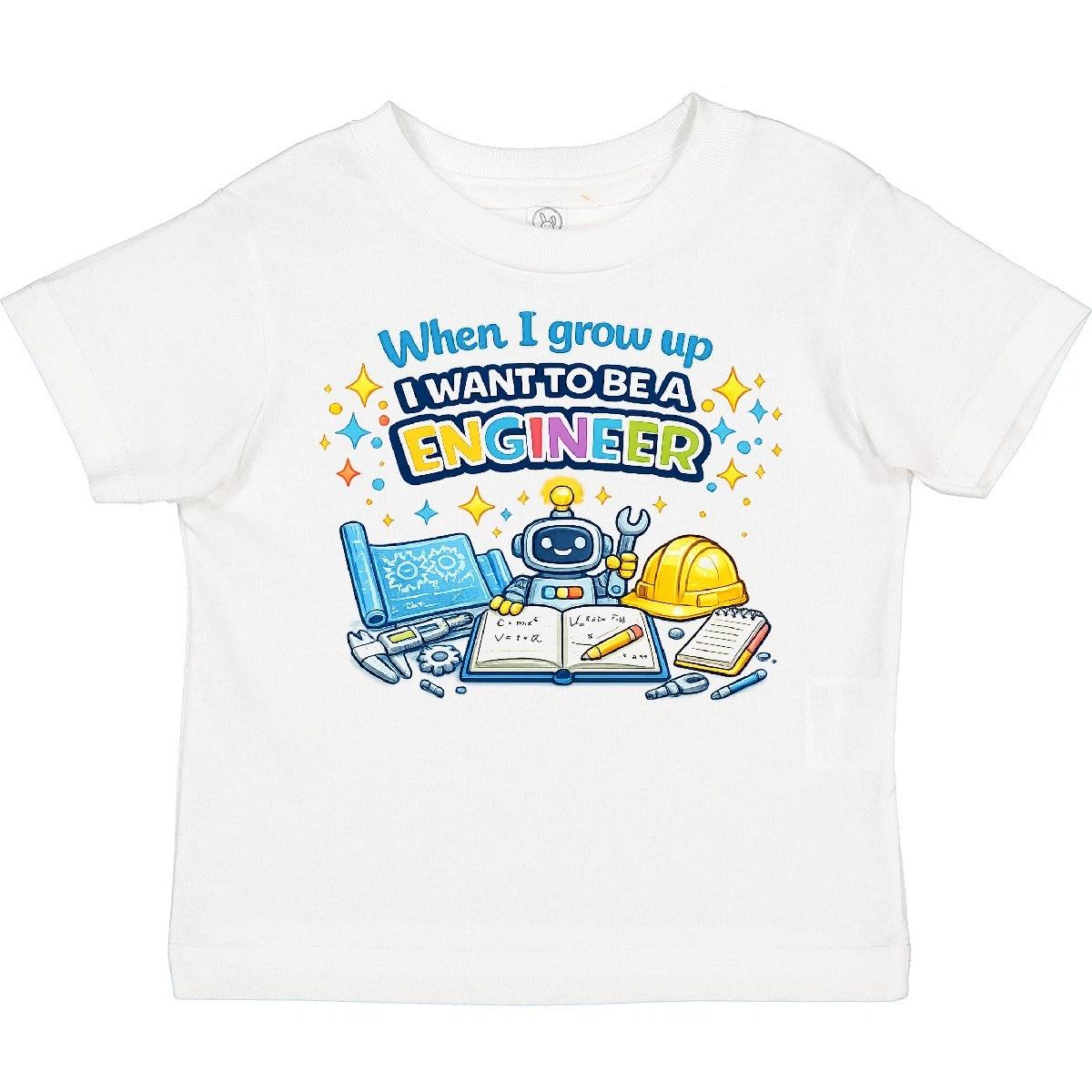 Inktastic Future Engineer Toddler T-Shirt When I Grow Up Want To Be An Shirt T 130
