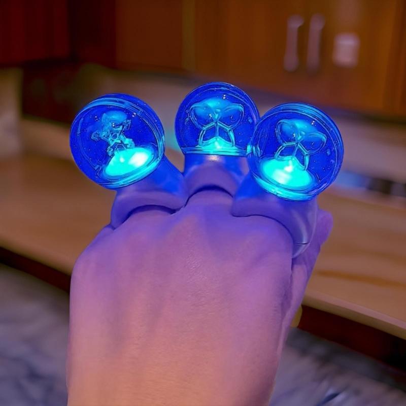LED Light Up Lightstick Ring for Concerts and Parties Colorful Flashing Modes Light Stick Finger Ring Party Decoration