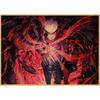 Poster in Carta Kraft Retro Anime Jujutsu Kaisen - Decorazione Murale