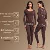 Women's Seamless Anti-Static Warm Underwear Set - Round Neck, Slimming Fall Attire