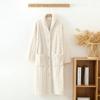 New Autumn/Winter Women's Bathrobe Flannel Thickened Warm Buckle Long Dress Solid Color Nightgown Home Fur Ladies