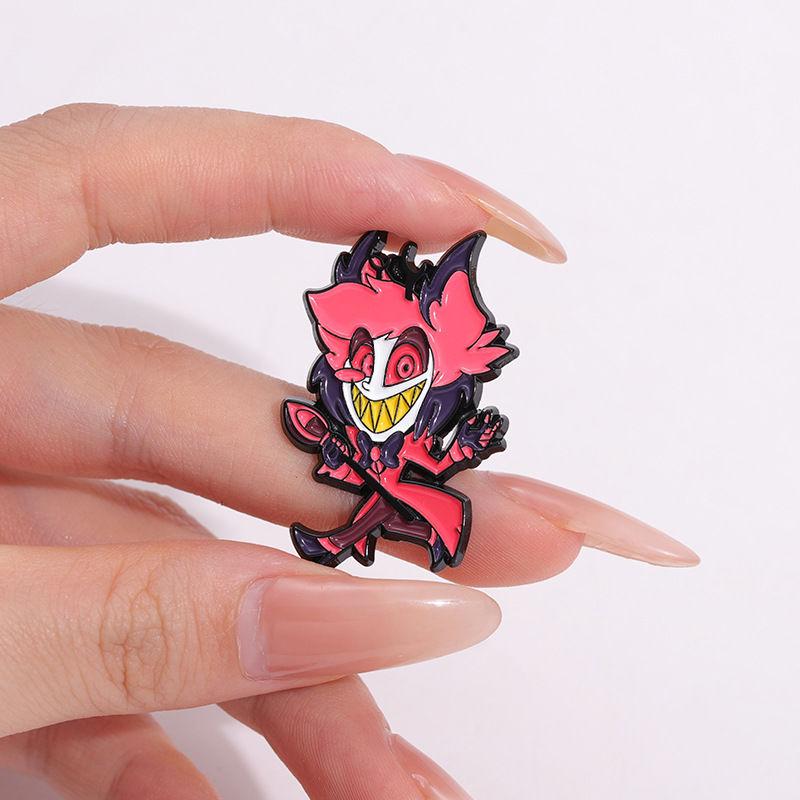 Cute Cartoon TV/Movie Character Metal Badge - Horror Inn Character Alloy Brooch, Lacquered Pin Accessory for Decoration