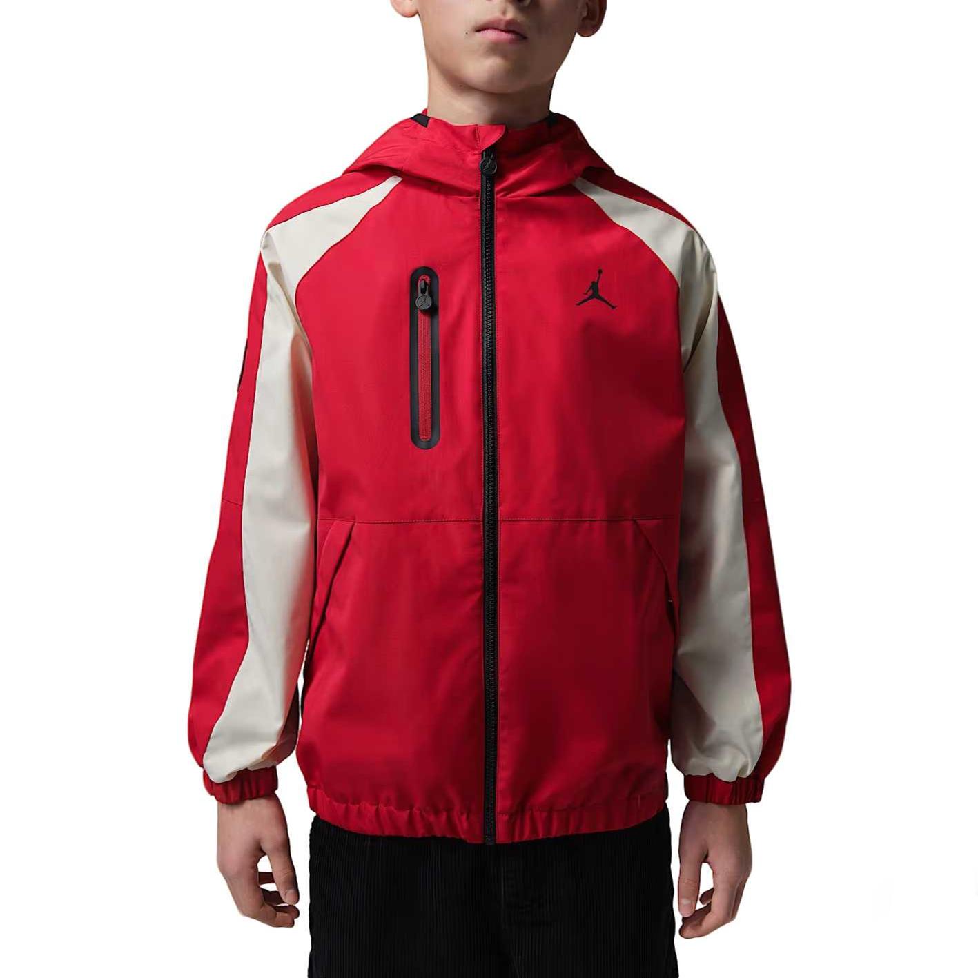 Jordan Jacket CNY New Year Edition, Color Block Fleece Lined Hooded Zippers Kids IR8010-687 M