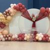 YSF 158Pcs Dusty Rose Light Pink Balloon Garland Kit Boho Arch with Retro Apricot Chrome Champagne Balloons for Valentines Day Decorations Baby
