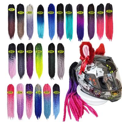 Motorradhelm, handgefertigt, Dirty Braid, Dreadlocks, Dekoration, Punk, Motocross, Rennen für alle Fahrer, Mann, Frau, FreeStyle