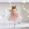 New Christmas Plush Angel Doll Pendant Ornaments Xmas Tree Hanging Decorations For Home Festive Party Decor 2025 New Year Gifts