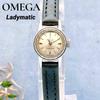 Used [Working Item] OMEGA Ladymatic Manual Winding Watch Cut Glass New Strap Omega Manual Watches Ladymatic Vintage