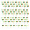 100Pcs National Flag Toothpick Cakes Picks Cupcake Top Decoration For Sweets Desserts Display And Festival Celebration