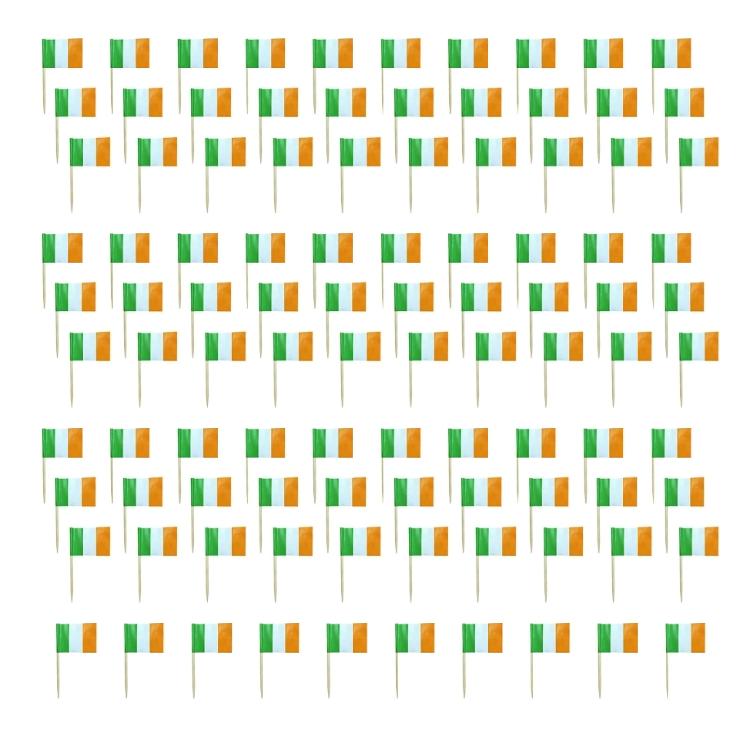 100Pcs National Flag Toothpick Cakes Picks Cupcake Top Decoration For Sweets Desserts Display And Festival Celebration