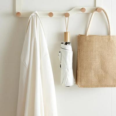 Über-der-Tür-Hakenleisten, Garderobenständer für Flur und Schlafzimmer für Schals, Hüte, Gürtel, Mäntel, Taschen, Haushaltsorganizer mit Holzhaken