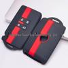Wear-Resistant Honeycomb Silicone Key Cover for Renault Megane, Talisman, Koleos - Contrasting Colors