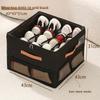 Oxford Cloth Shoe Storage Box With Lid And Dividers For Bedroom Closet Organization