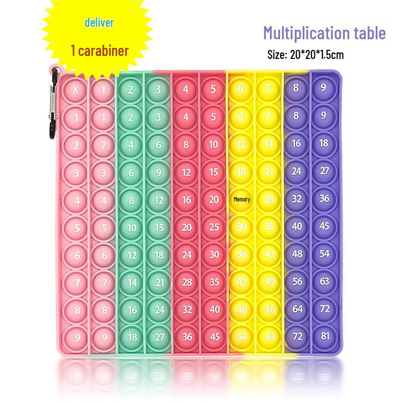 Rainbow Silicone Pop-It Mouse Bubble Toy for Kids - Fun Decompression Pendant