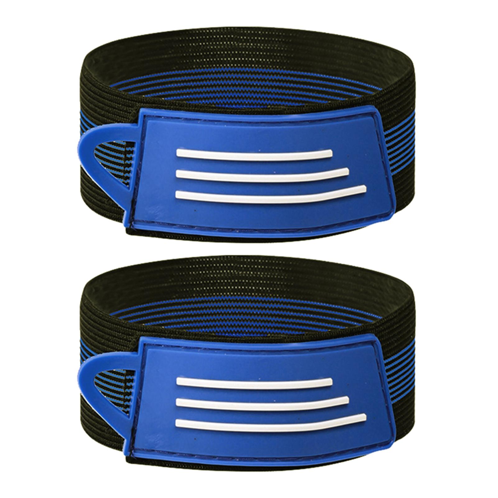Cycling Leg Band for Pants Safe Pants Protection Strap Non-Slip Bicycle Band for Running Cycling Walking Article 2 The Pack_Blue