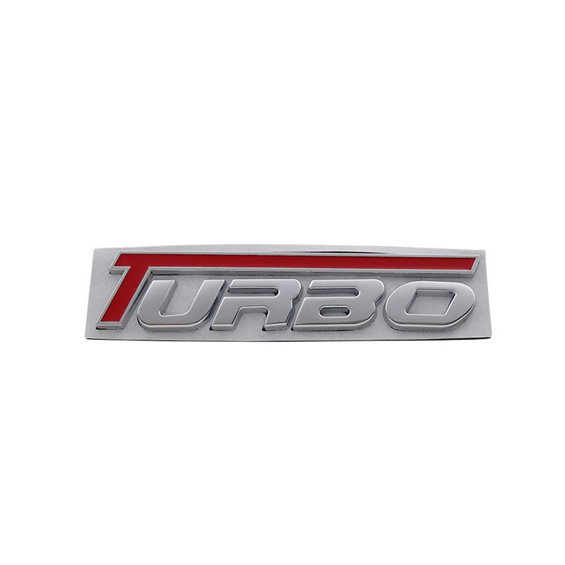 3D Autostyling TURBO voor Autospatbord Zijkant Kofferbak Naamplaat Sticker Embleem Badge Sticker