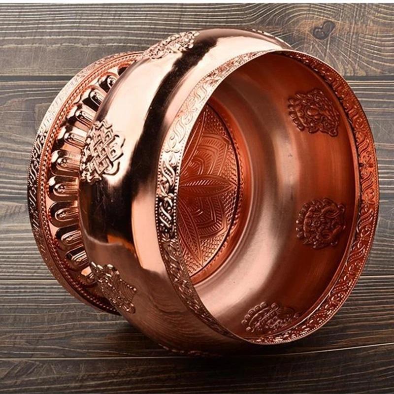 Tibetan Toba Bottle Food Organizer Tantric Metals Handicraft Buddhist Auspicious Tribute Home Gift Collection Desktop Decorative
