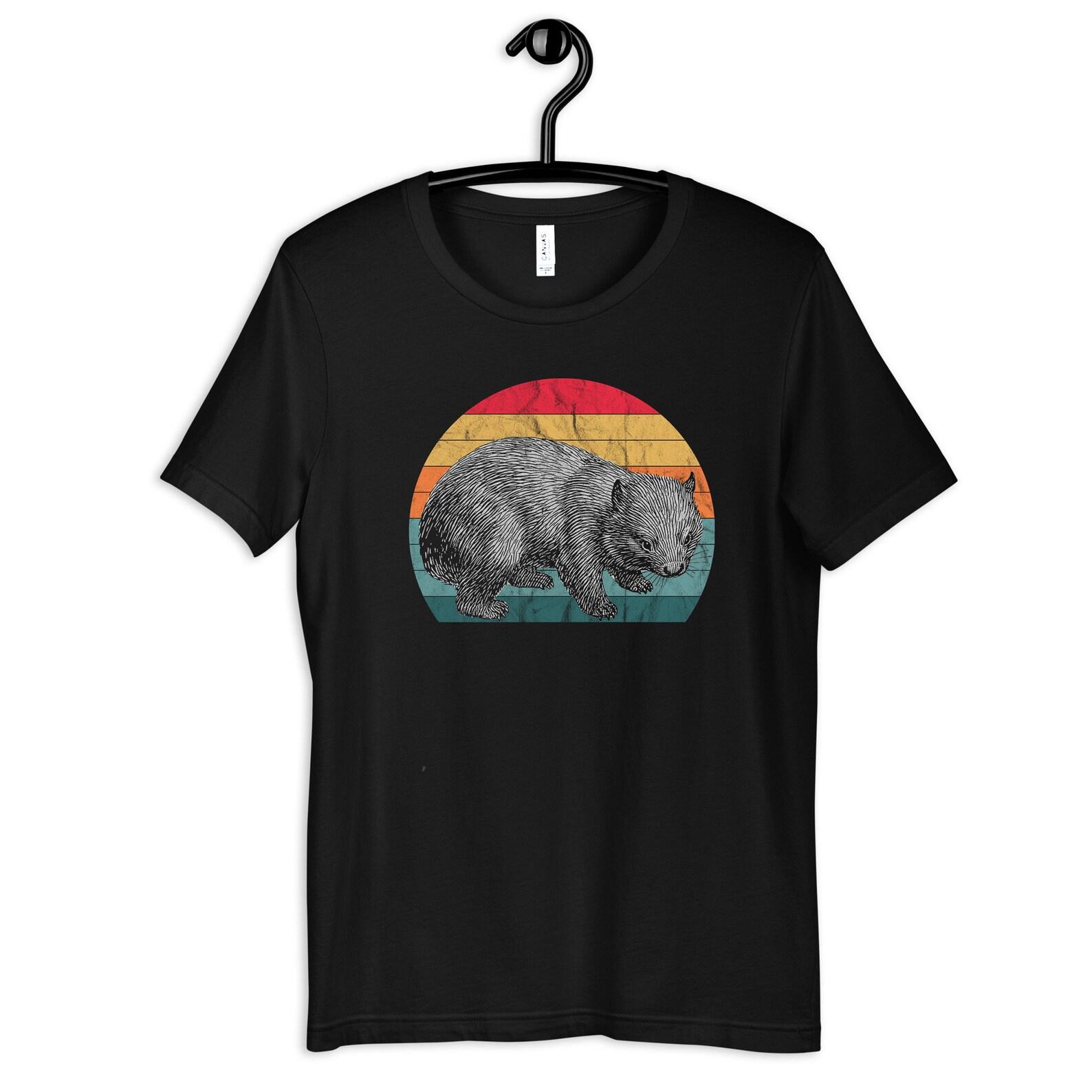 Retro Wombat T-Shirt, T-shirt, Women s Tee, Kids Tee,T-shirt, Tank Top, T-shirt L