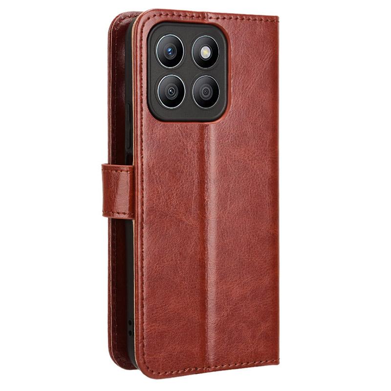 For Honor X8b 4G Cell Phone Case Magnetic Clasp Leather Protective Cover with Wallet Stand