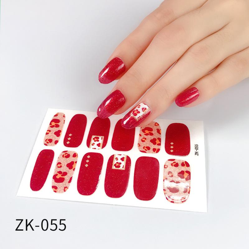 Verlaufs Gänseblümchen Nagelsticker Vollsticker 3D Nagelkunst Sticker Wasserdichter Nagelsticker Vollsticker
