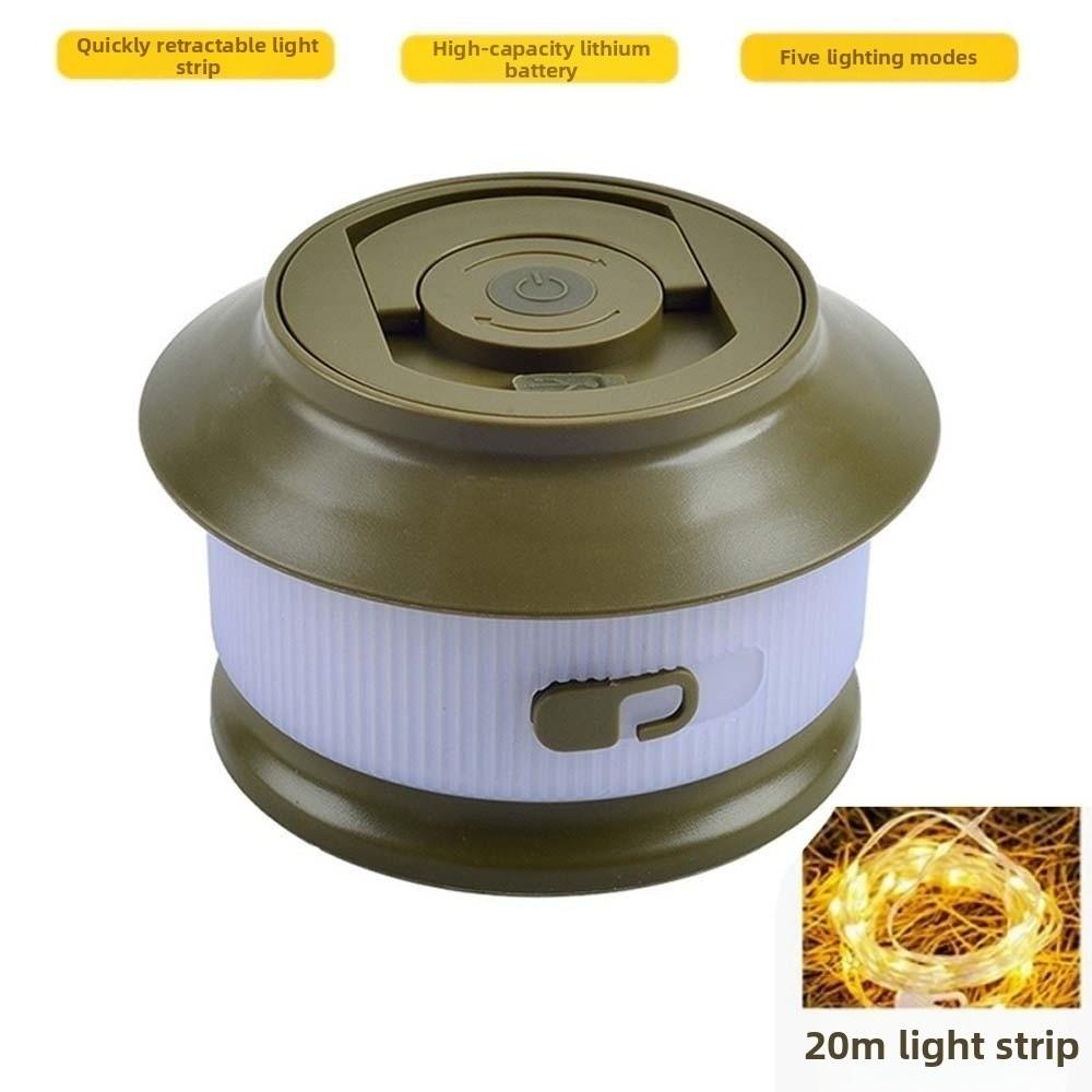 Recyclable Light String Camping Lantern Hanging Retro Tent Lamp  Festive Decorations