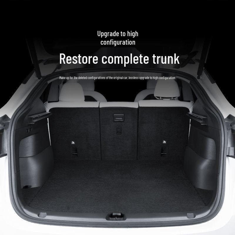 Tesla Model Y Suede Trunk Side Panels - Large Interior Modification Accessories