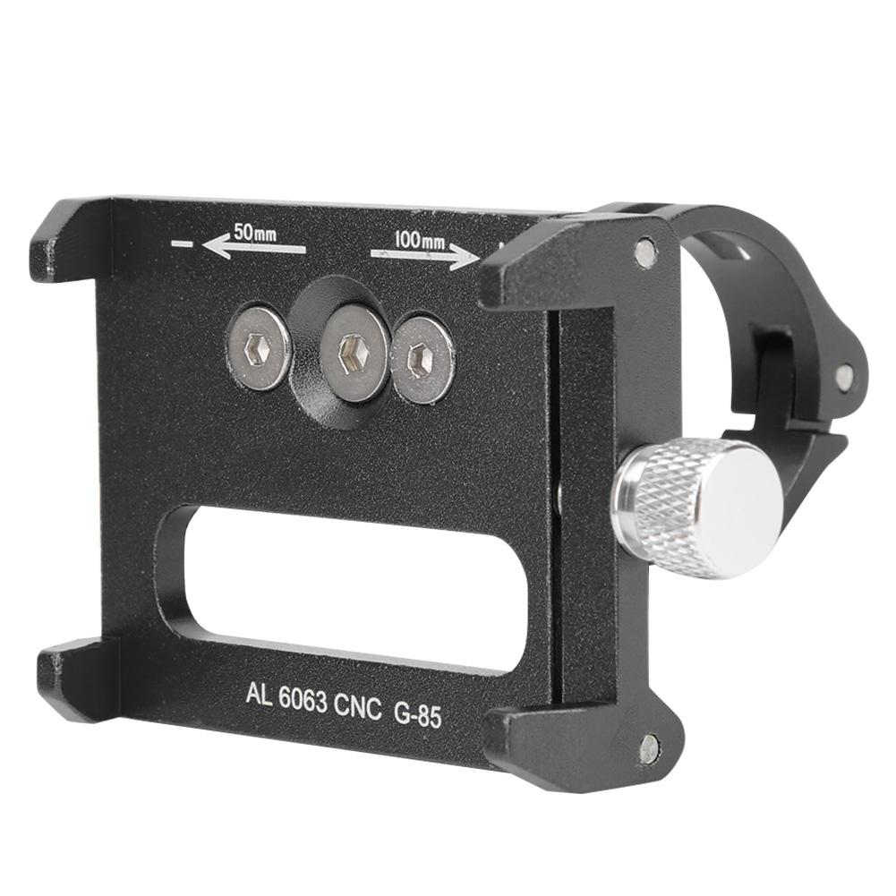 G‑85 Aluminum Alloy Mobile Phone Stand Clip Navigation Holder for Motorcycle BicycleBlack