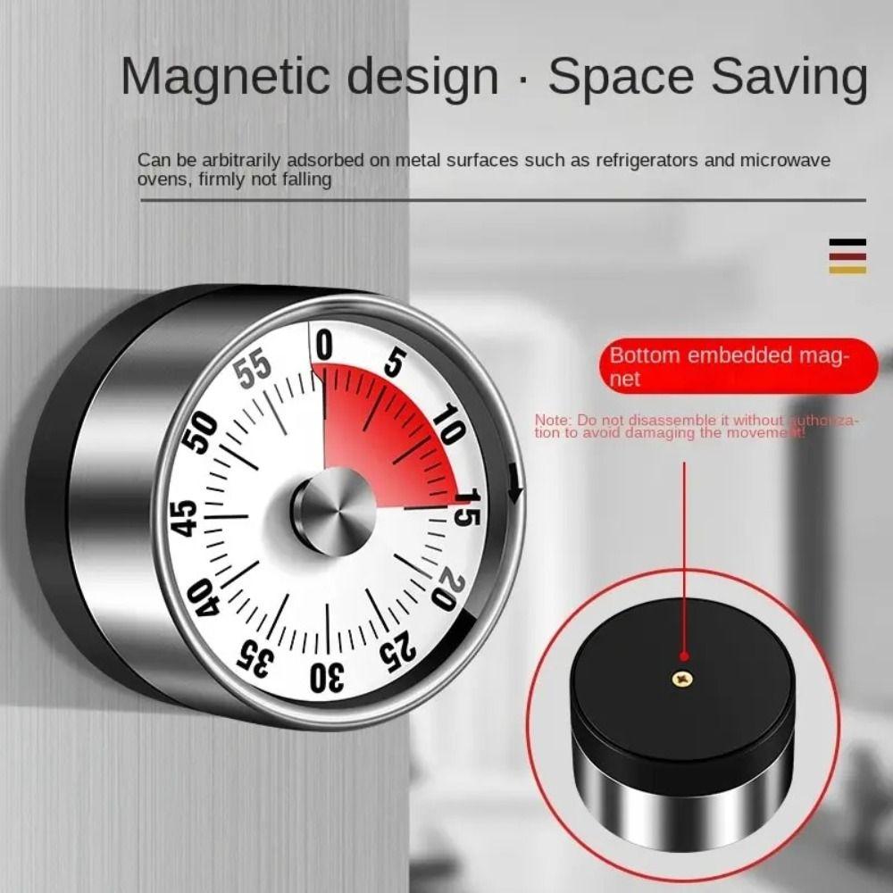 Sounding Visual Countdown Clock Magnetic Rotating Timer Kitchen Tool Mechanical Timer  Exercise