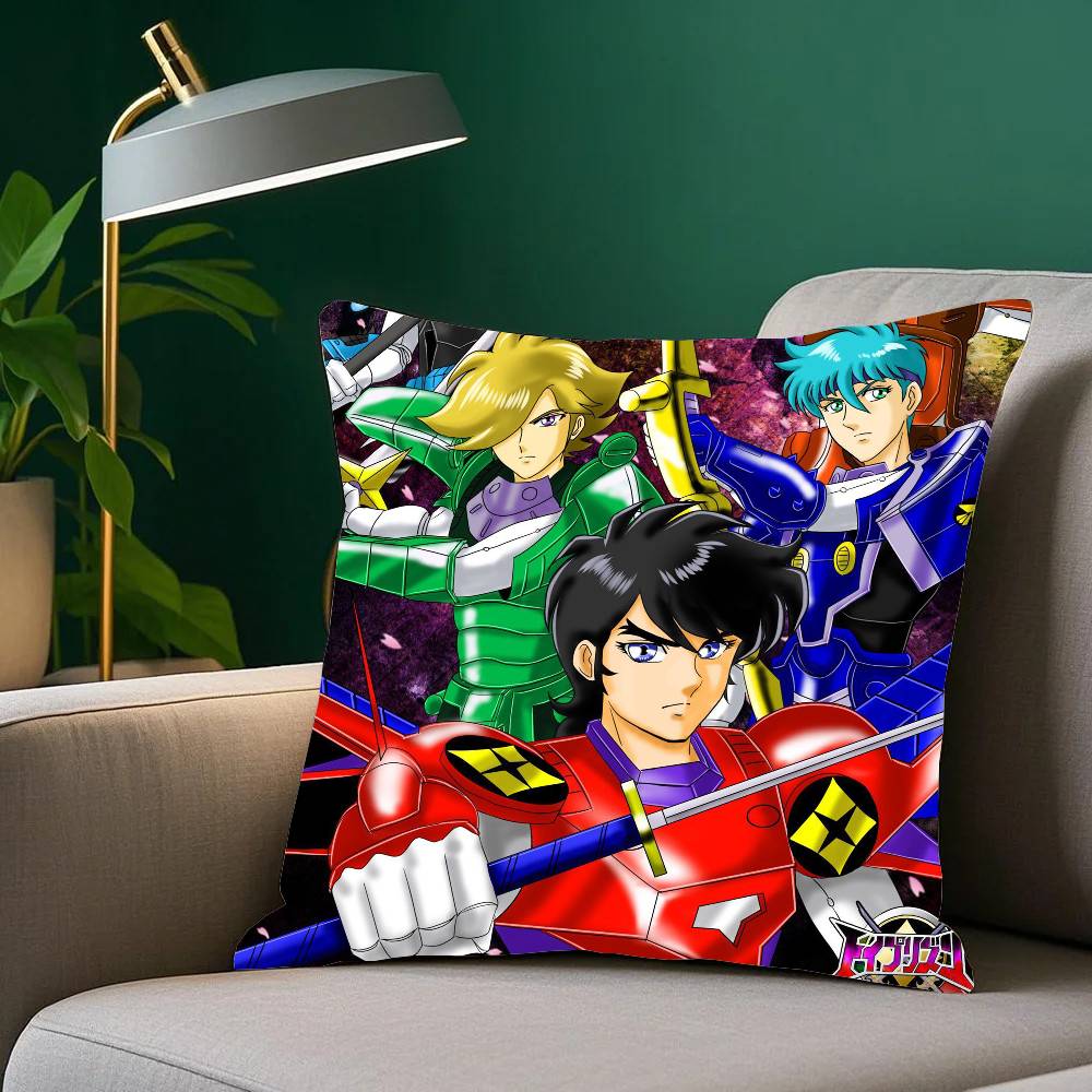 Anime R-Ronin Warriors Pillow Case Home Decor Throw For Sofa Bed Car Room Decor Gift Idea
