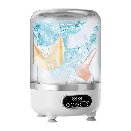 3L Cordless Mini Washing Machine 3-in-1 Portable Laundry Tub with Drain Pipe 3 Modes Small Space Washer Portable Clothes Cleaner