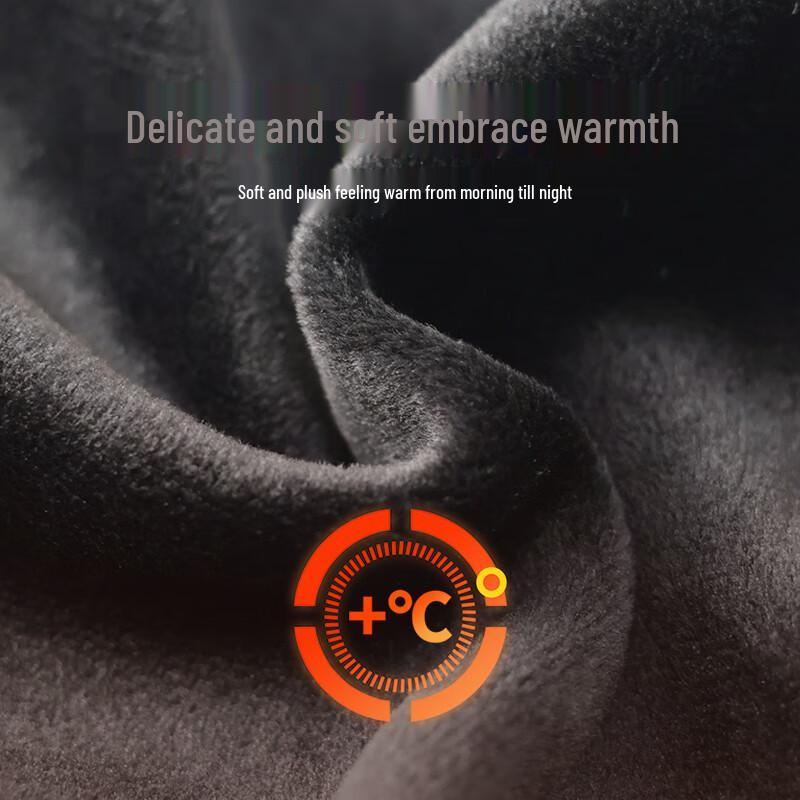 VICTORIA&VERA Women's Fleece-Lined Cuffed Casual Trousers