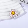 Little Flame Bonfire Brooch: Whimsical Metal Pin & Book Decoration Gift