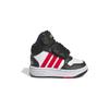 Adidas Hoops Mid I Black White Vivid Red Baby Sneakers Cloud-White Core-Black HR0229