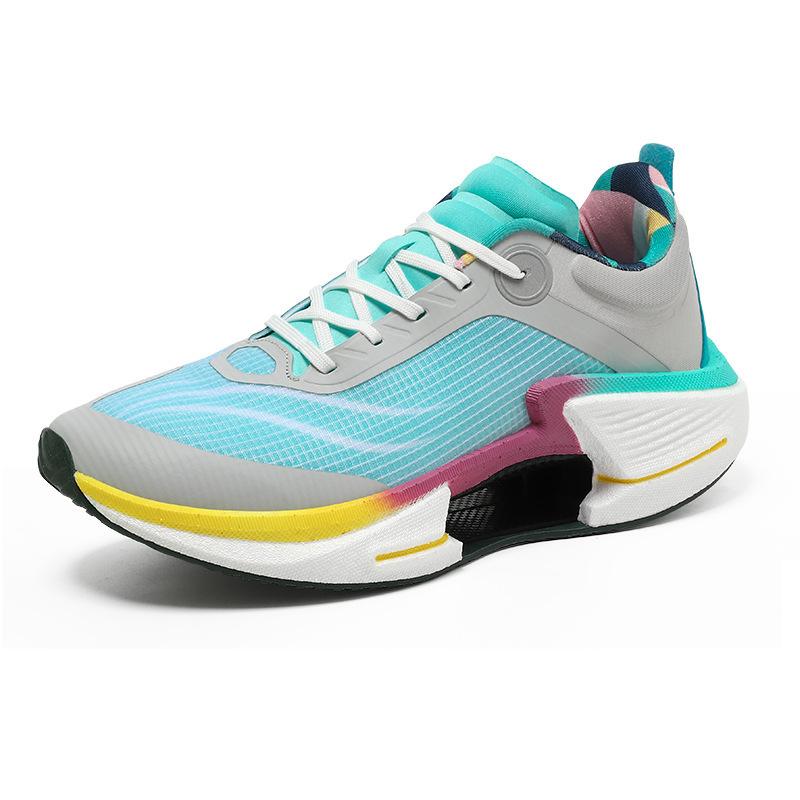 Light Soft Super Heightening Bottom Student Breathable Sports Shoes Wear-resistant Running Shoes Men's Voice Dead Shadow Shock Absorption 3 Non-sli