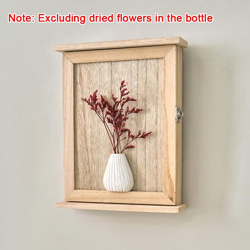 

1PC Wooden Smooth-Finished Box Handcrafted Vintage Durable Organizer Solid-Wooden Storage Desktop Handheld Sturdy 25x19.5cm