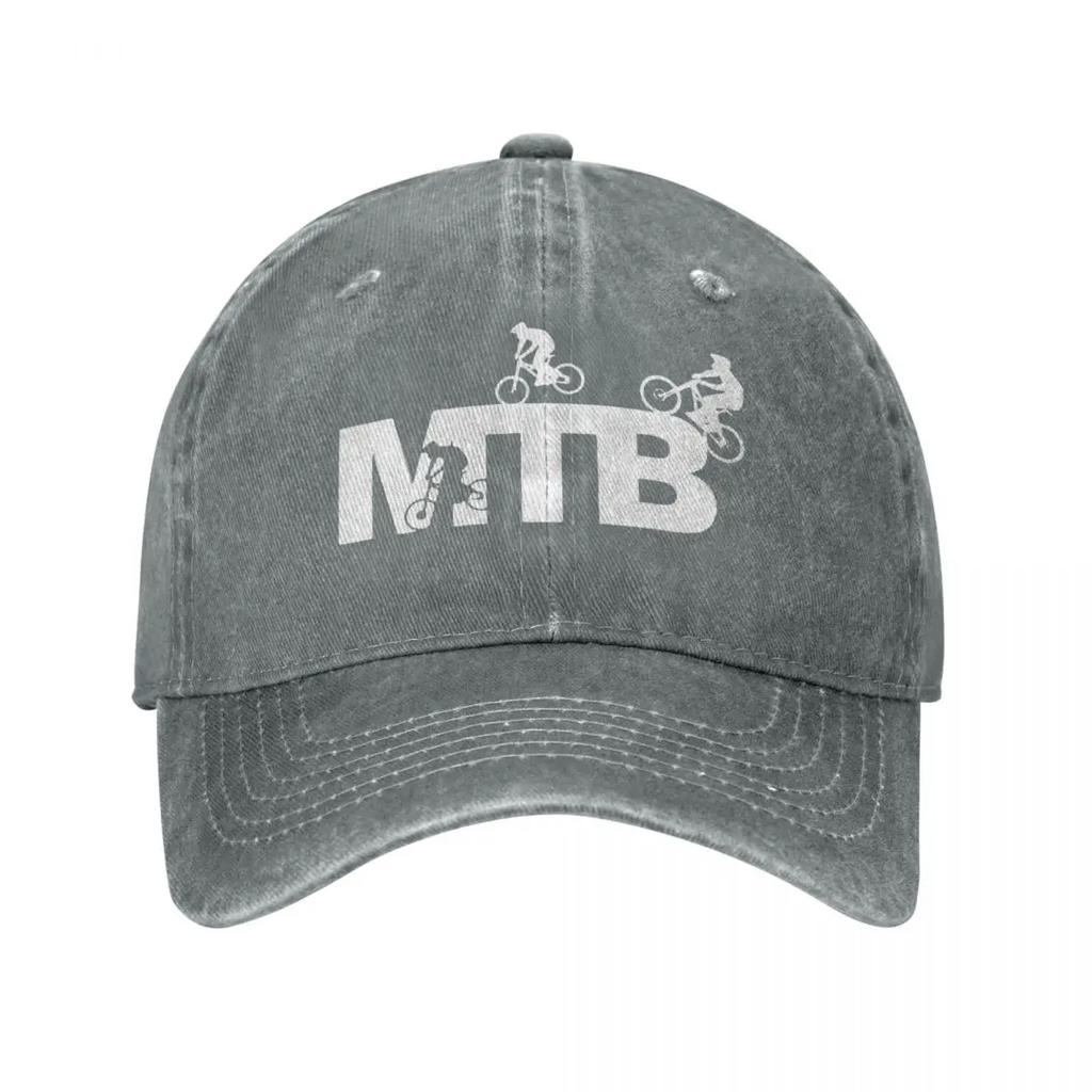 Spring Autumn Women Men MTB Cycling Logo Baseball Cap Funny Mountain Biker Bike Hip Hop Sun Hat Sport Denim Casquette