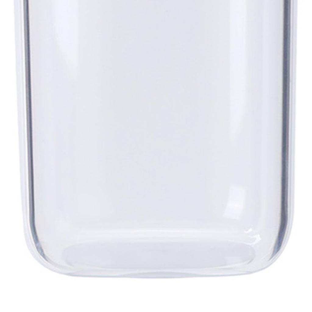 Bathroom Containers Multifunction Transparent Cotton Swabs Storage Canister with Lid for Home White