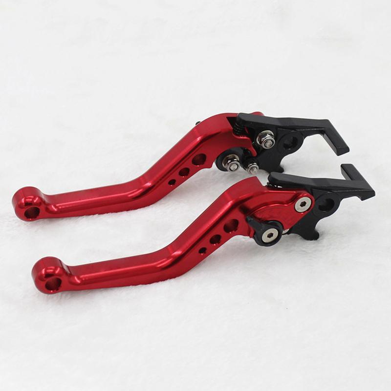 Motorcycle Accessories Modified Parts Folding Clutch Lever Adjustable Drum Brake Handlebar Modified Horn Adjustable Hand Lever красный