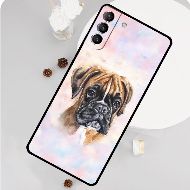 Boxer Hund Handyhülle Für Samsung Galaxy S25 S26 Ultra S20 S21 S22 S23 S24 Plus S10 S25 FE Funda Abdeckung