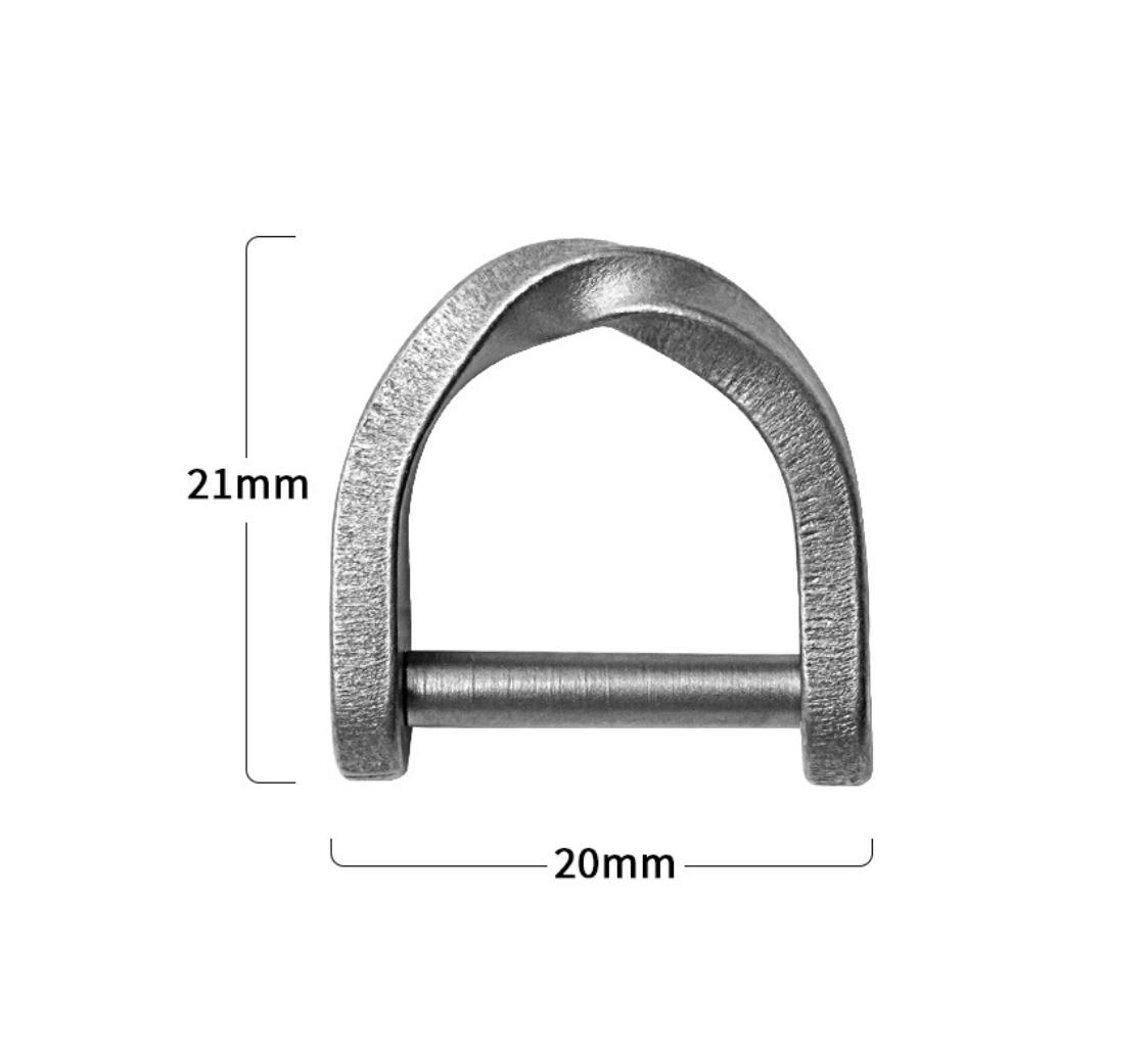 Colored Titanium Horseshoe Buckle Car Key Connection Clasp Mini Lock Catch Outdoor latch key bag removable D-buckle EDC Tool
