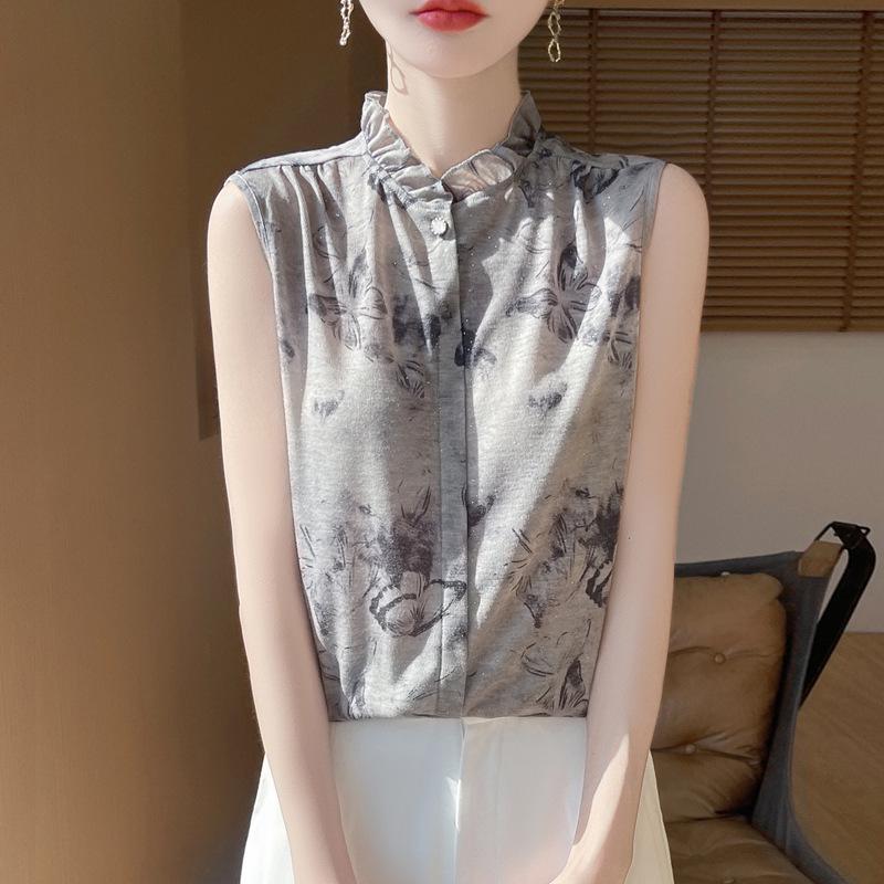 

Летний женский топ с оборками на воротнике и рифленым вязанием - Модный, стильный и удобный Extra Extra Large