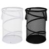 Space Saving Foldable Laundry Basket with Breathable Mesh Sides for Small Apartments Nurseries and Laundry Rooms