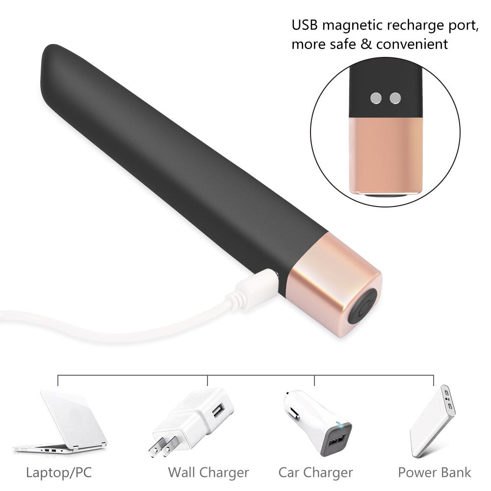 16 Speed Mini Bullet Vibrators For Women USB Finger Vibrador Dildo Sex Toys Shop Clitoris Stimulator Vibrating Lipstick