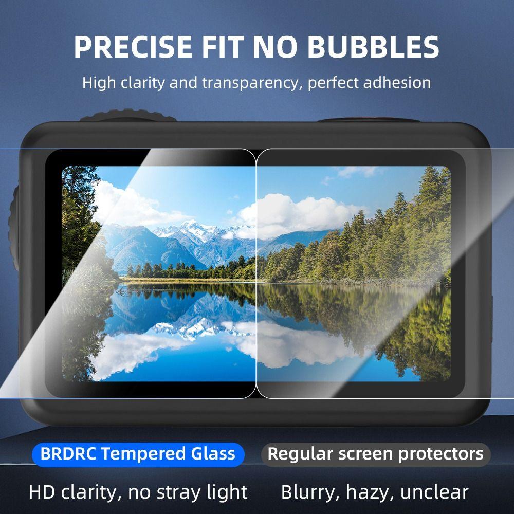 2Sets Tempered Glass Screen Protector Lnes Films for DJI Osmo Action 6 Action Camera Accessories