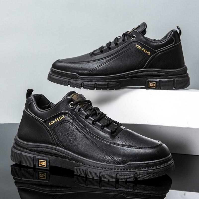 

Men s shoes autumn tooling board shoes men s retro low-top Martin boots non-slip breathable casual leather shoes 39 чёрный