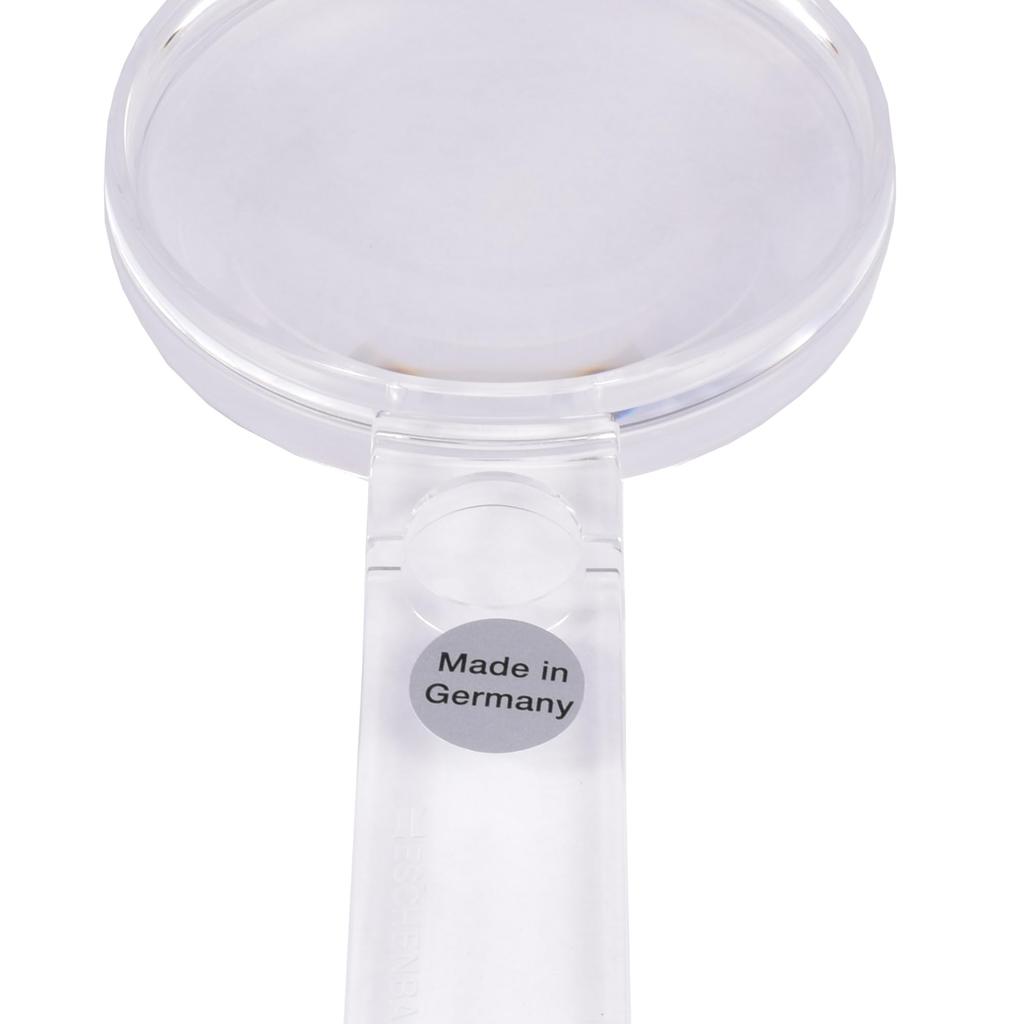 ESCHENBACH Handheld Magnifying Glass, Economical Crystal Magnifying Glass, 2.5x, 2612-60